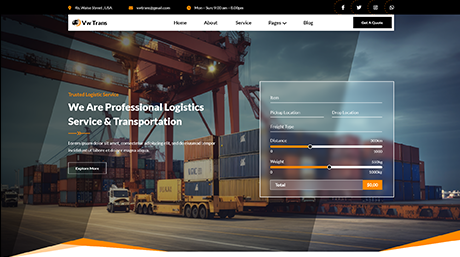 Shipping WordPress Theme