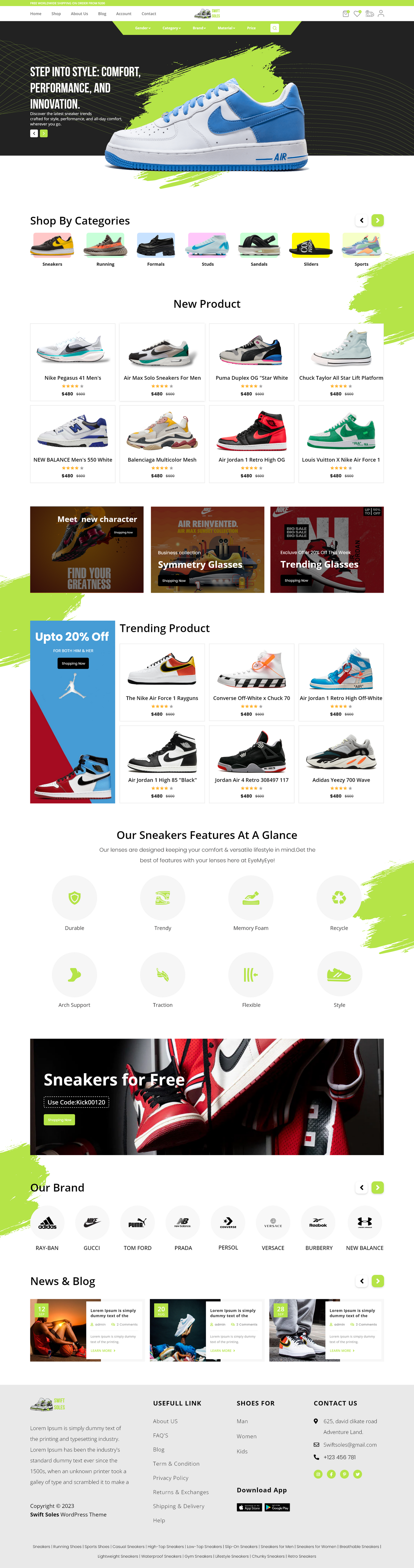 Shoe Store WordPress Theme