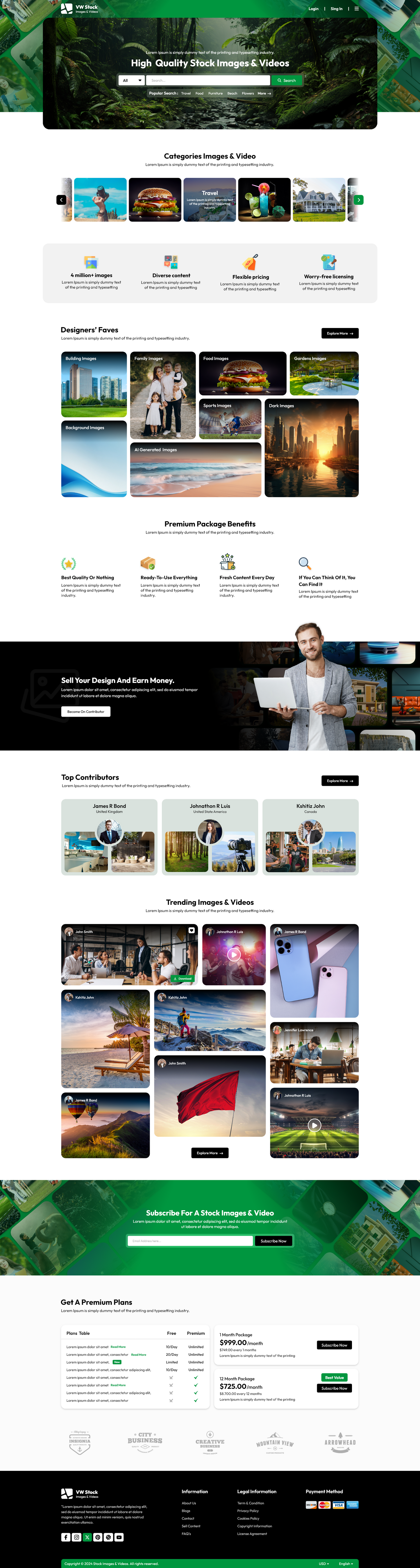 Stock Images WordPress Theme