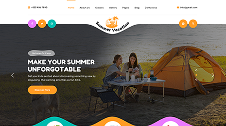 Free Camp WordPress Theme Thumbnail 