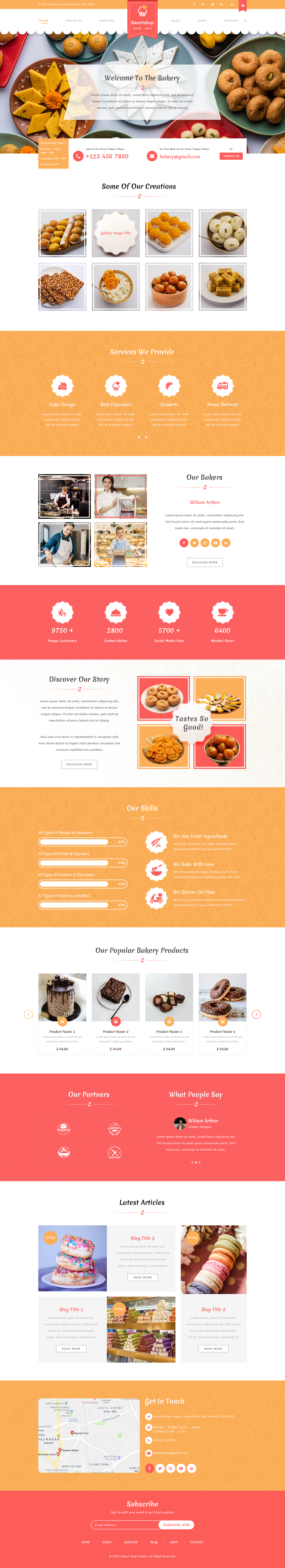 Sweet Shop WordPress Theme