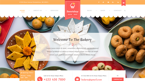 Sweet Shop WordPress Theme