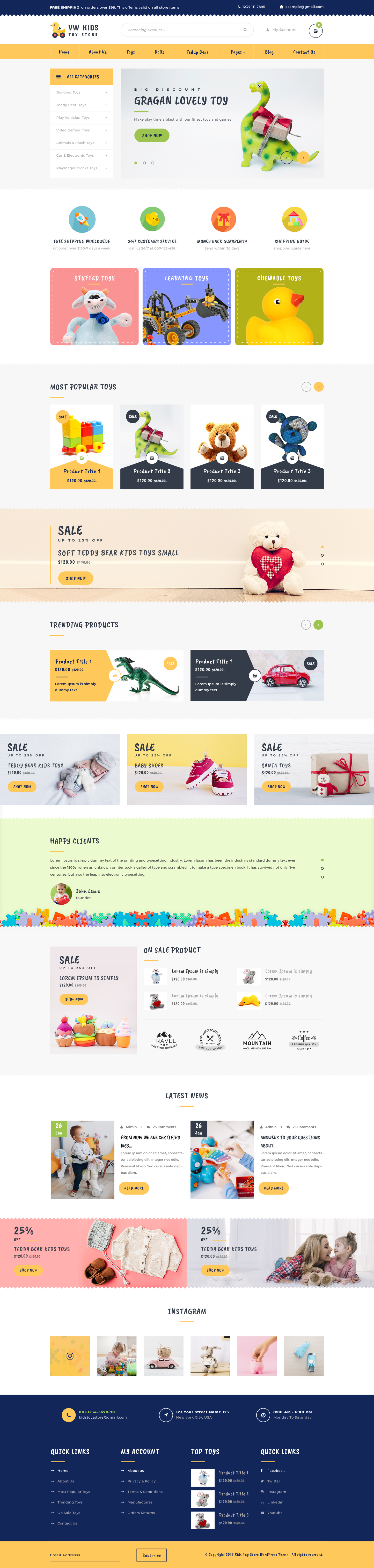 Toy Store WordPress Theme