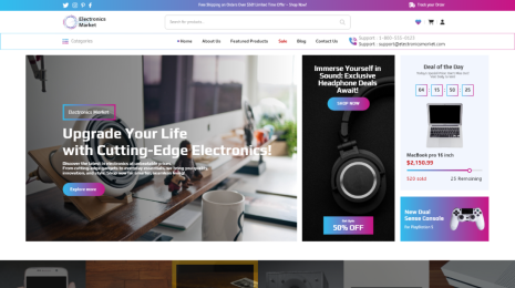 Free Electronics Woocommerce Theme