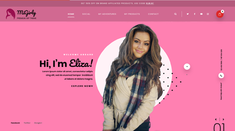 Girly WordPress Theme