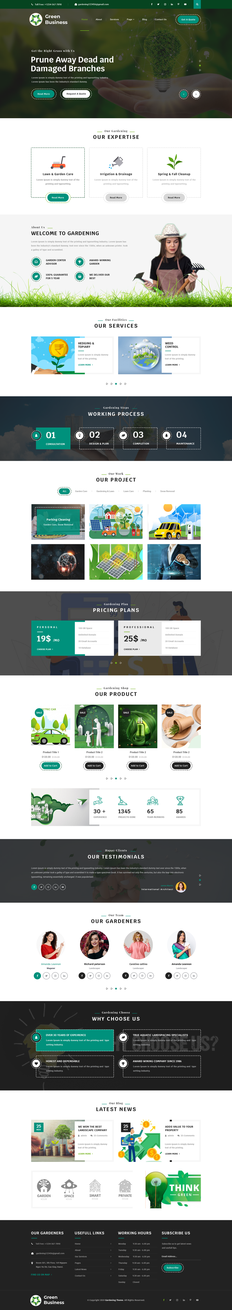 Green Business WordPress Theme