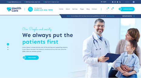 Healthcare WordPress Theme