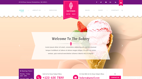 Ice Cream WordPress Theme