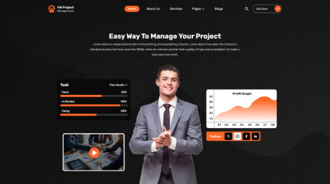 Project Management WordPress Theme