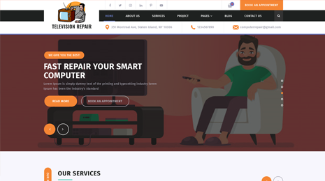 TV Repair WordPress Theme