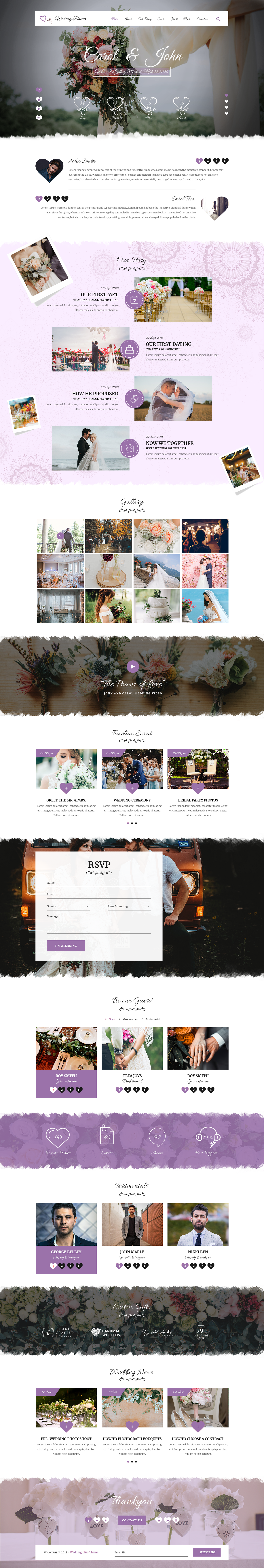 Wedding Planner WordPress Theme