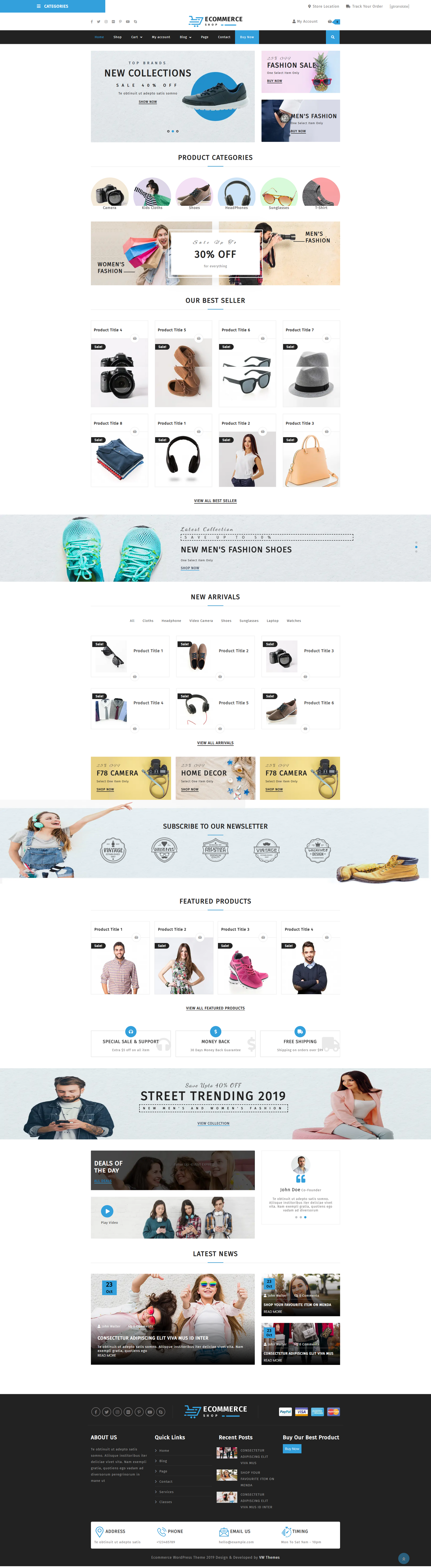 Electronic Shop WordPress Theme