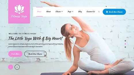 Free Yoga WordPress Theme Thumbnail 